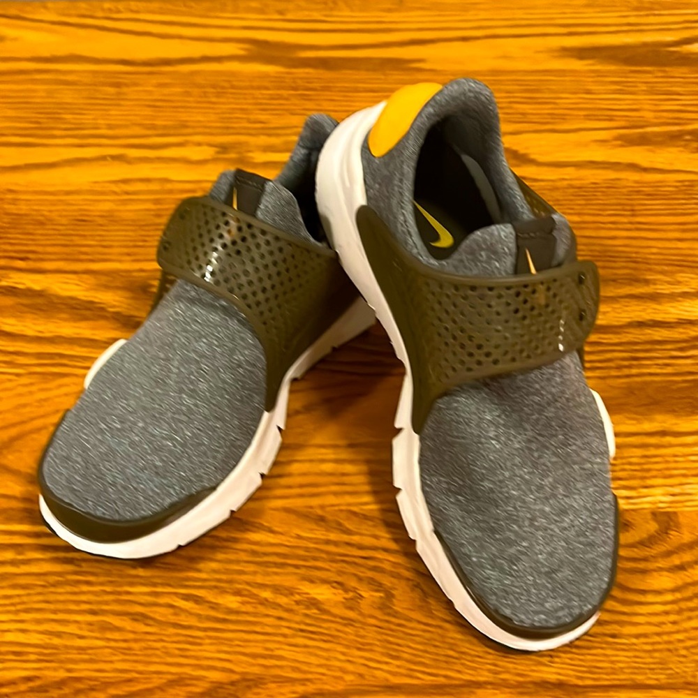 Nike Gray and Olive Athletic Shoes